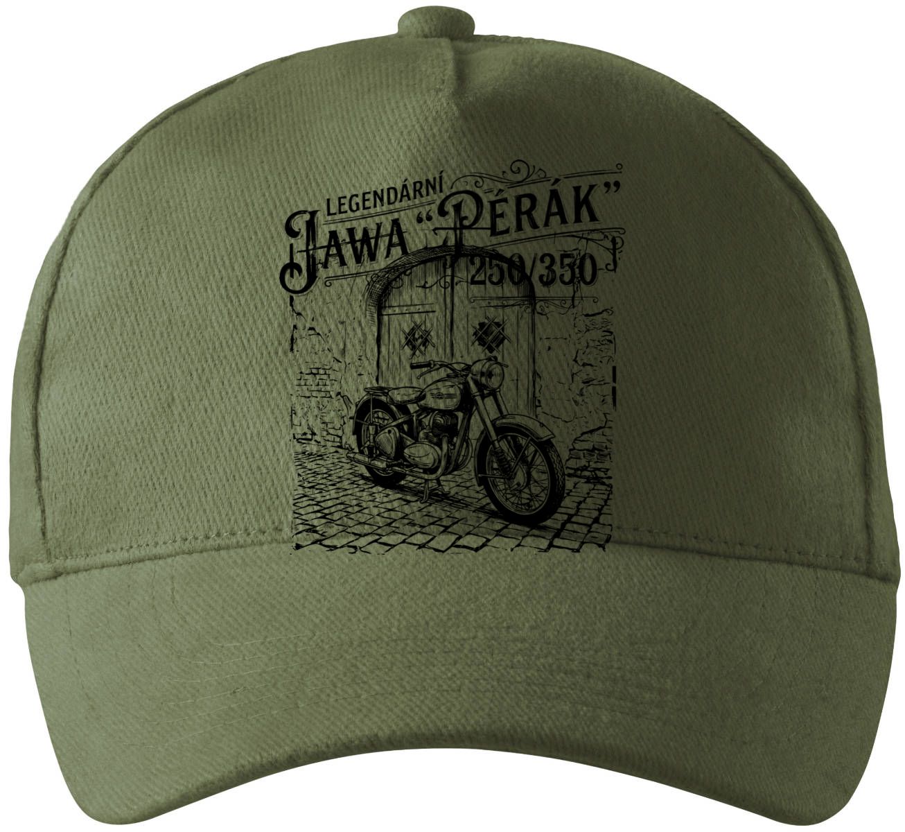 Legendární JAWA  250/350 "Pérák", v26-1, černý tisk