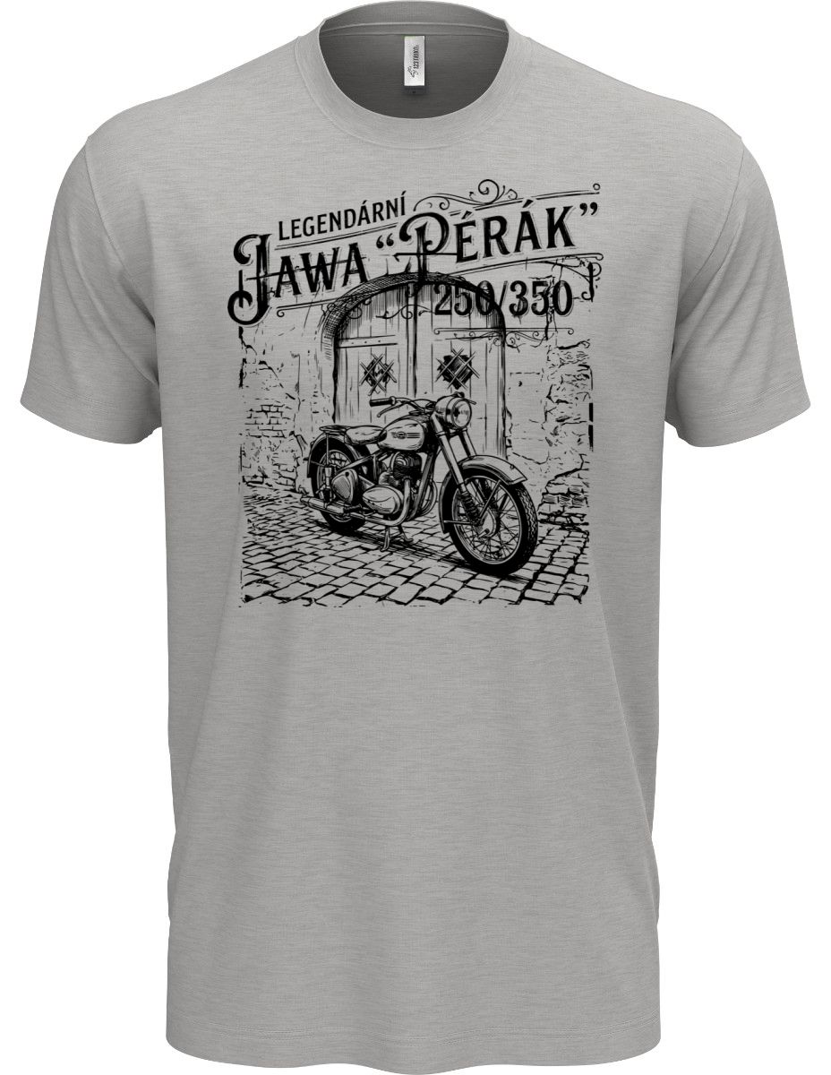 Legendární JAWA  250/350 "Pérák", v26-1, černý tisk