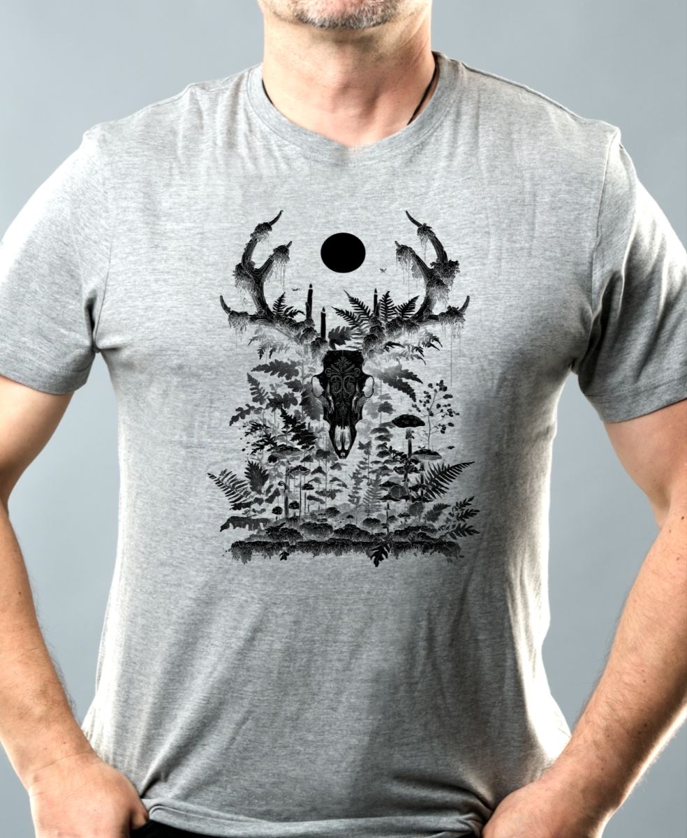 Lesní duch, černý potisk