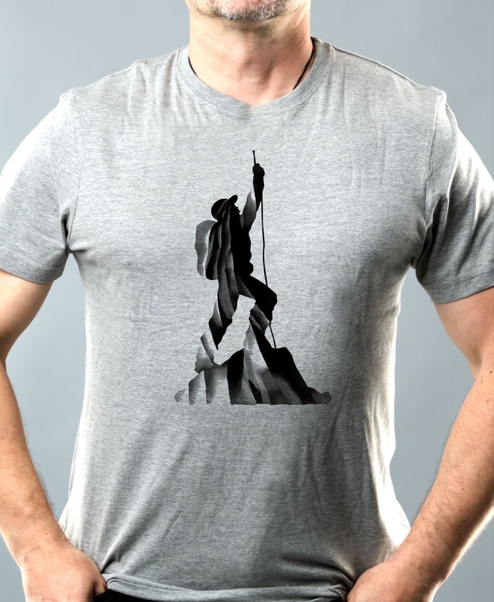 Lezec v oblacích, černý potisk