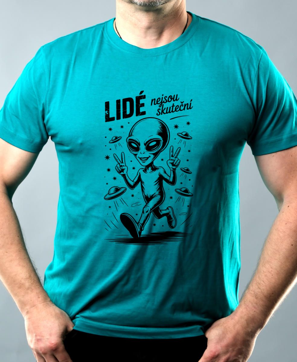 Lidé nejsou skuteční, černý tisk