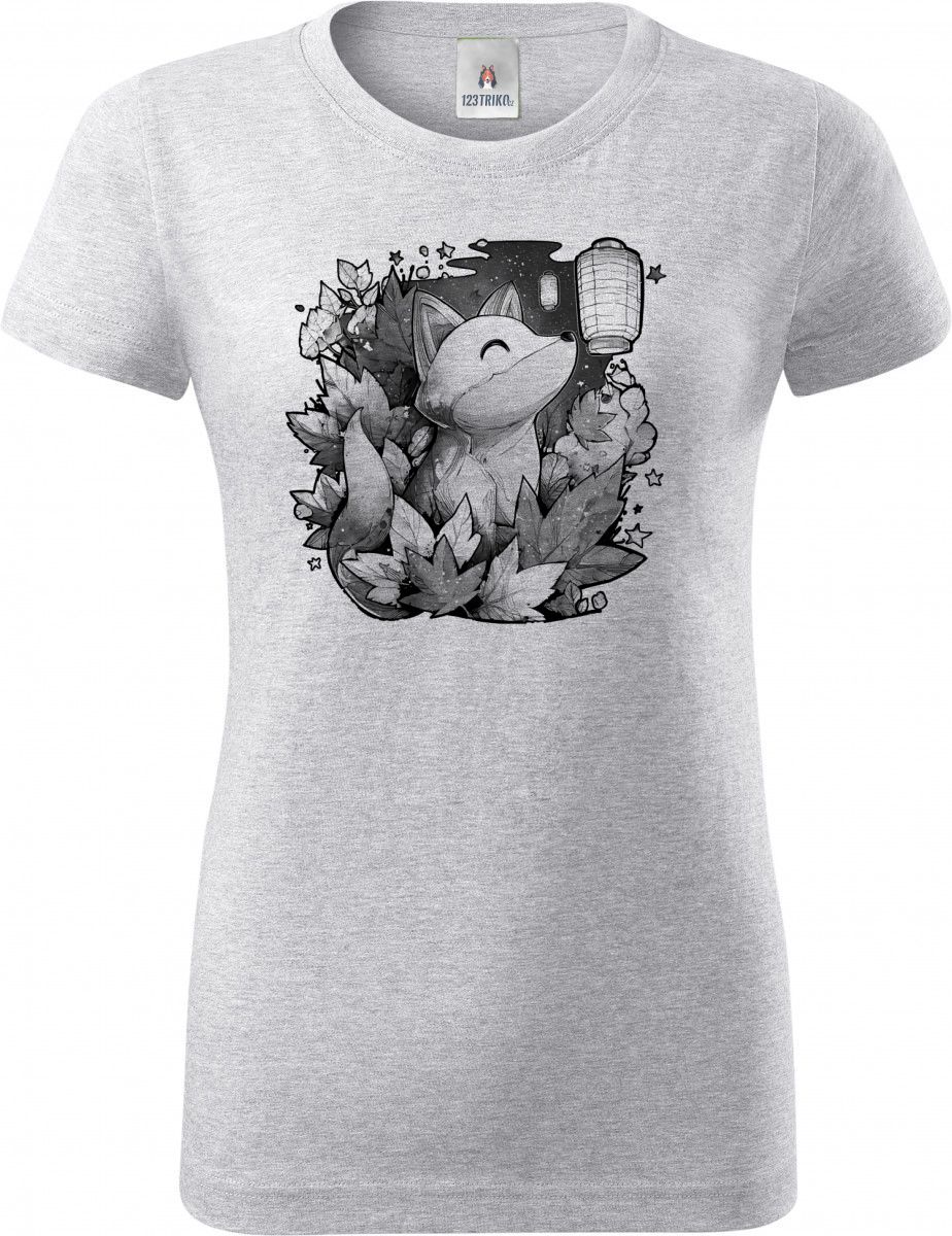 Liška a lampion, černý potisk