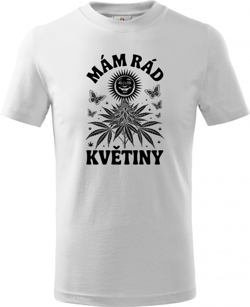 Mám rád květiny, černý tisk