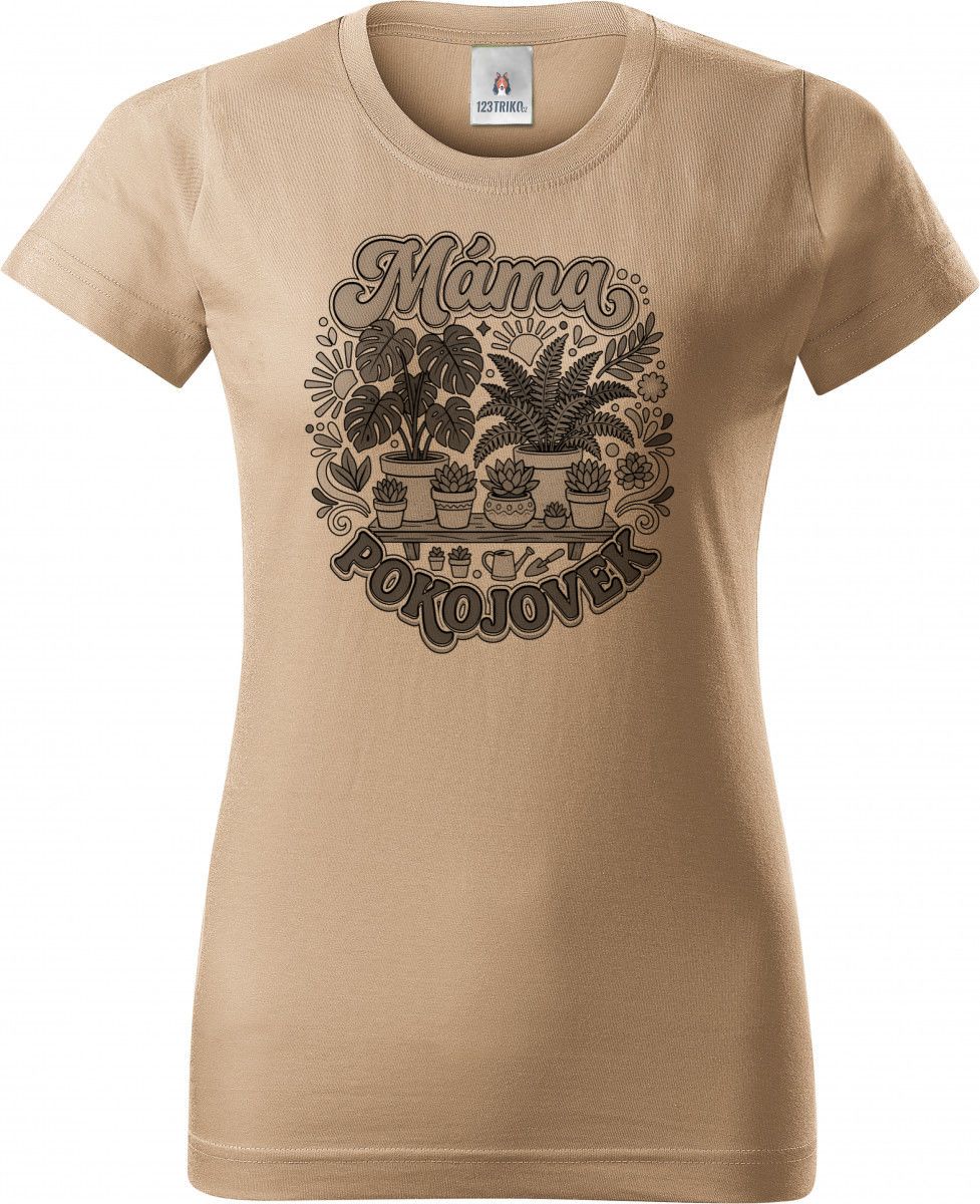 Máma pokojovek, černý tisk