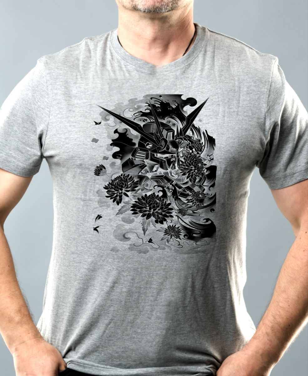 Mech Gundam, V1, černý tisk