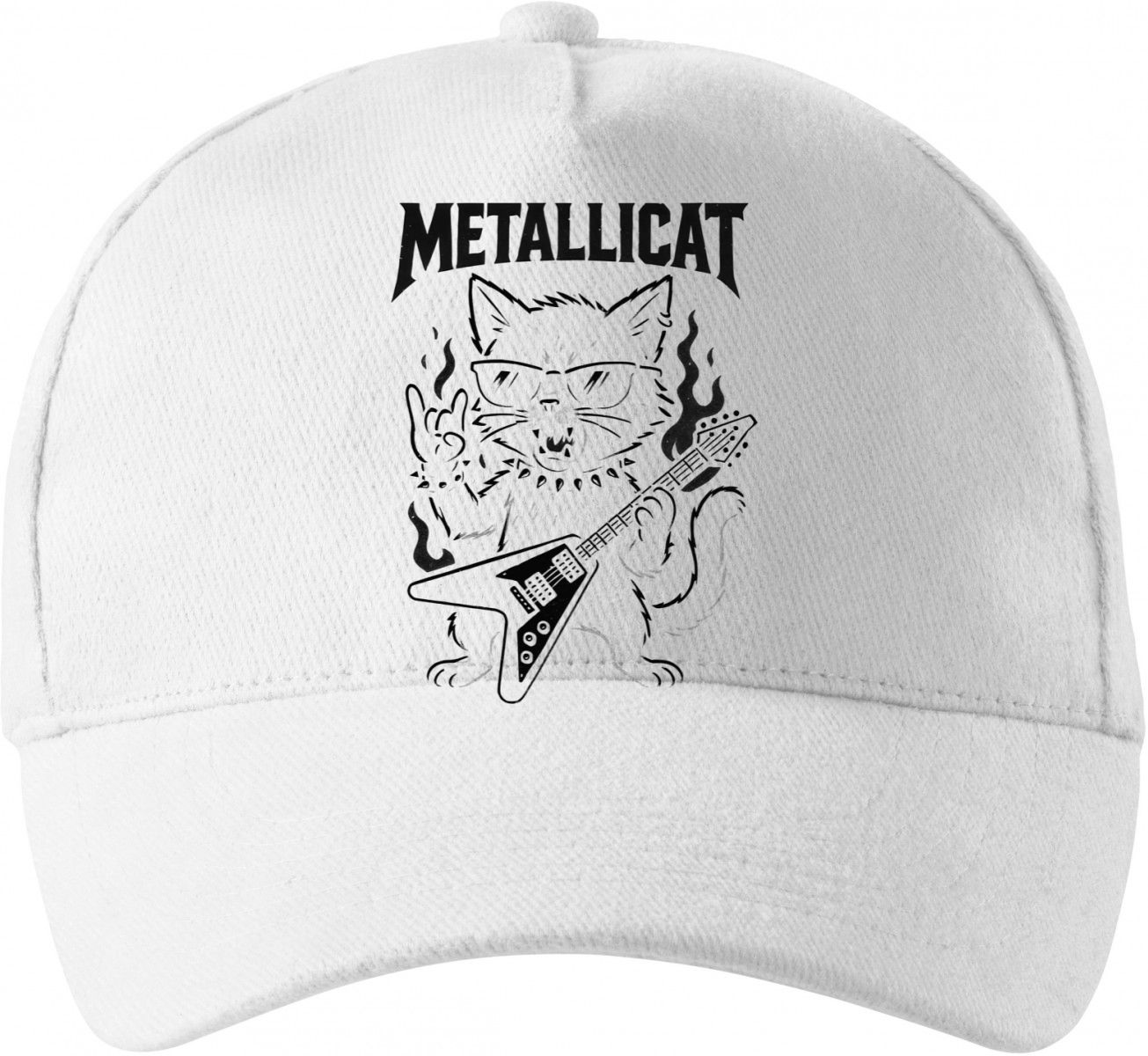 Metallicat – rocková kočka, černý potisk