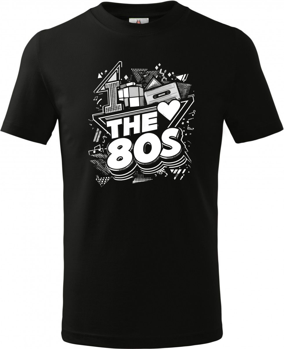 Miluju 80 léta, bílý tisk