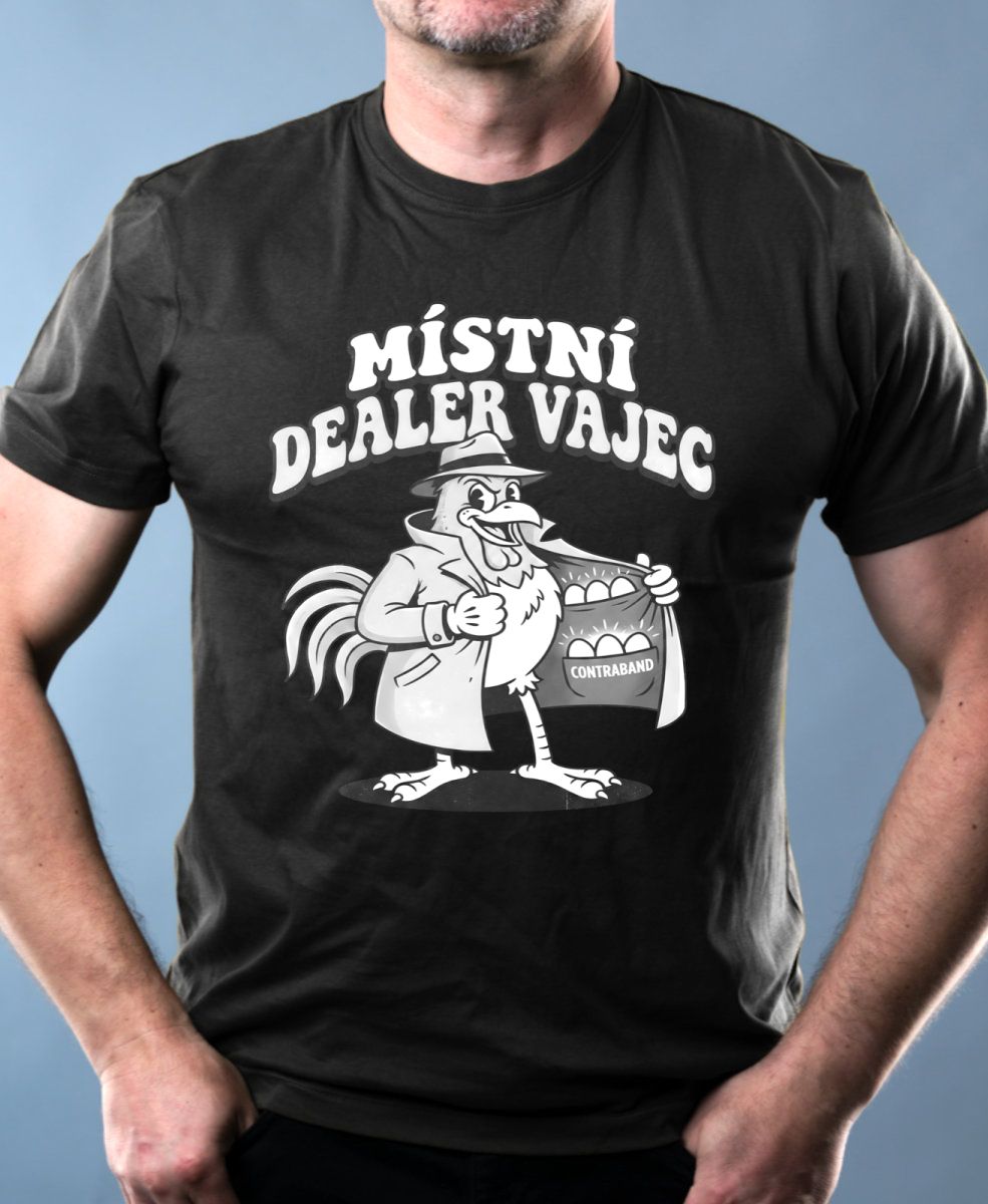 Místní dealer vajec, V1, bílý tisk