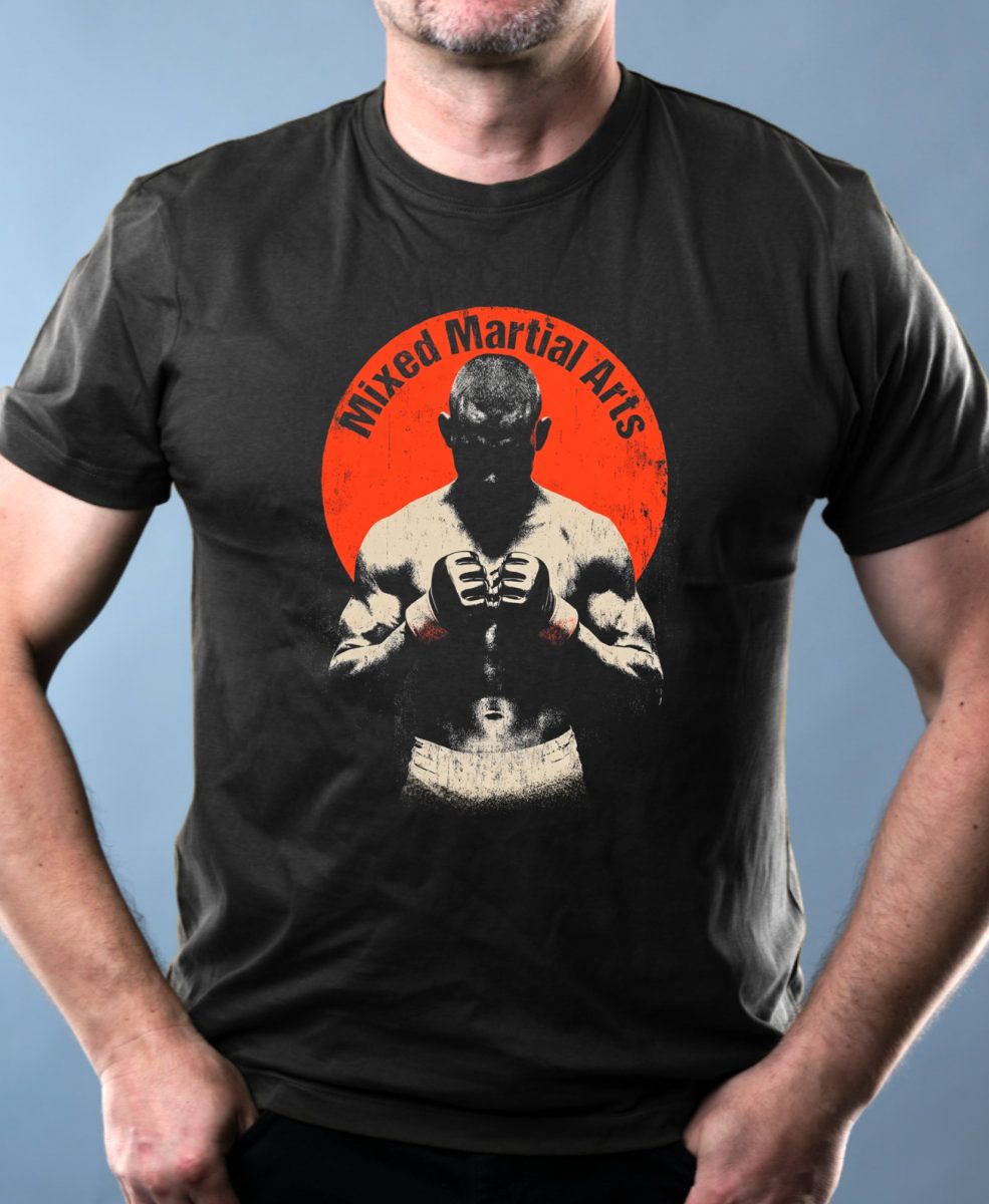 MMA, bojové umění fighter potisk