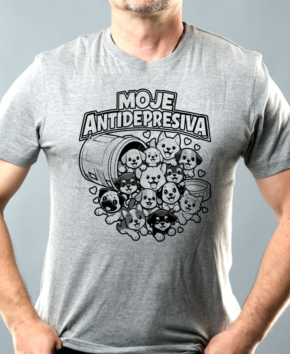 Moje antidepresiva psi, černý potisk