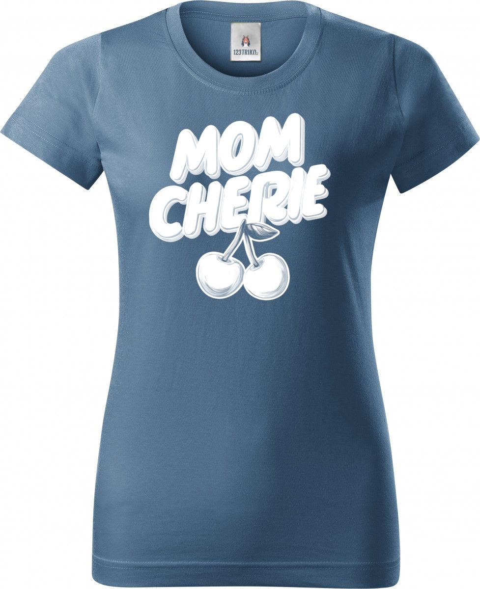 Mom cherie, bílý potisk
