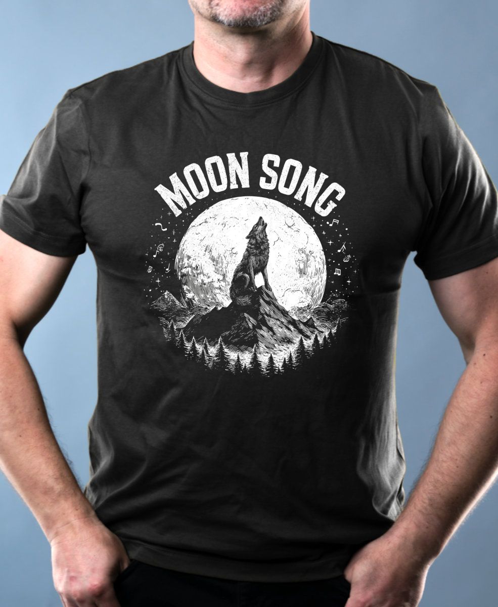 Moon song, bílý potisk