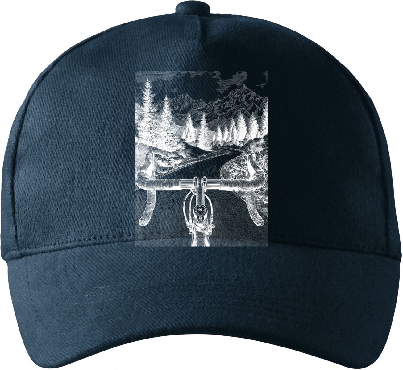 Mountain road biker, bílý potisk Mountain road biker, bílý potisk