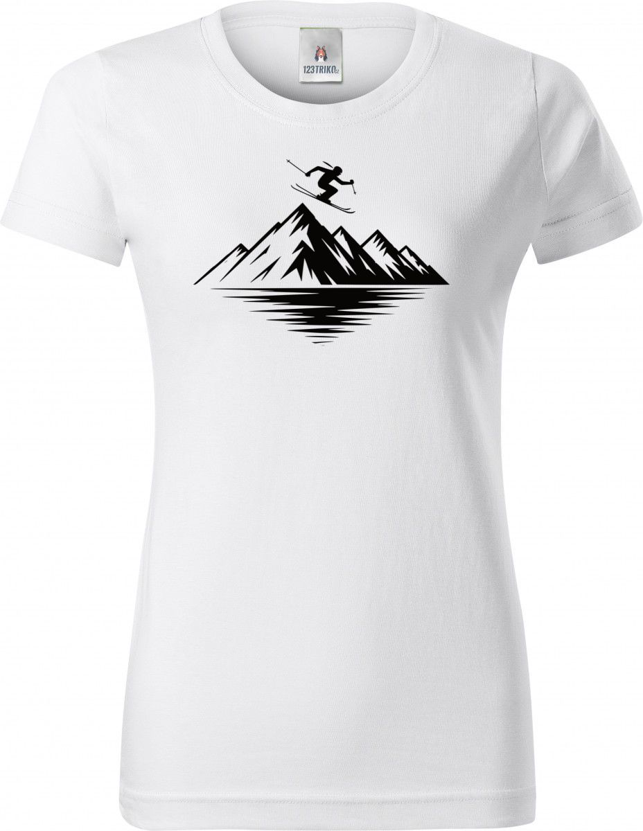 Mountain ski, černý potisk