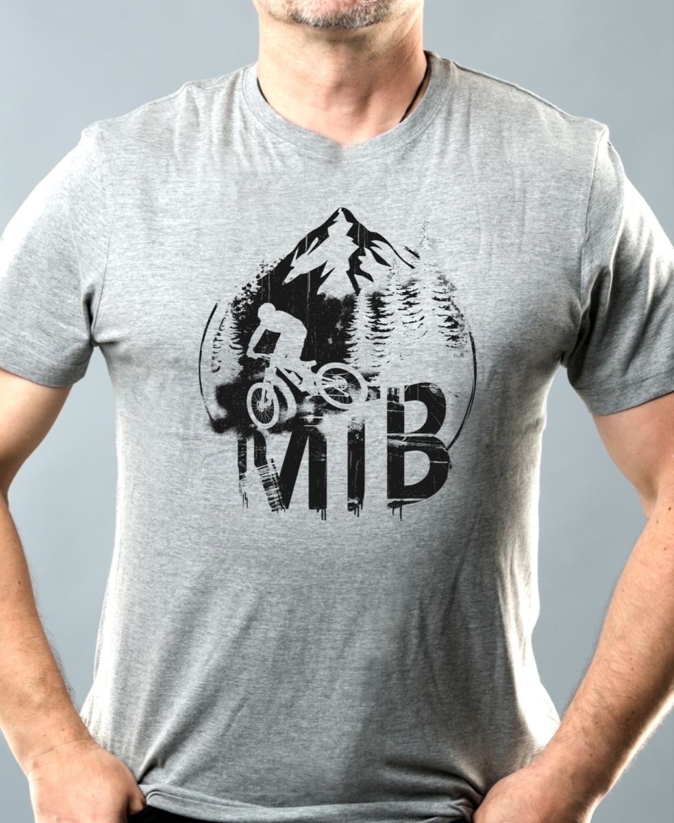 MTB - Mountain bike, horské kolo, v3, černý potisk