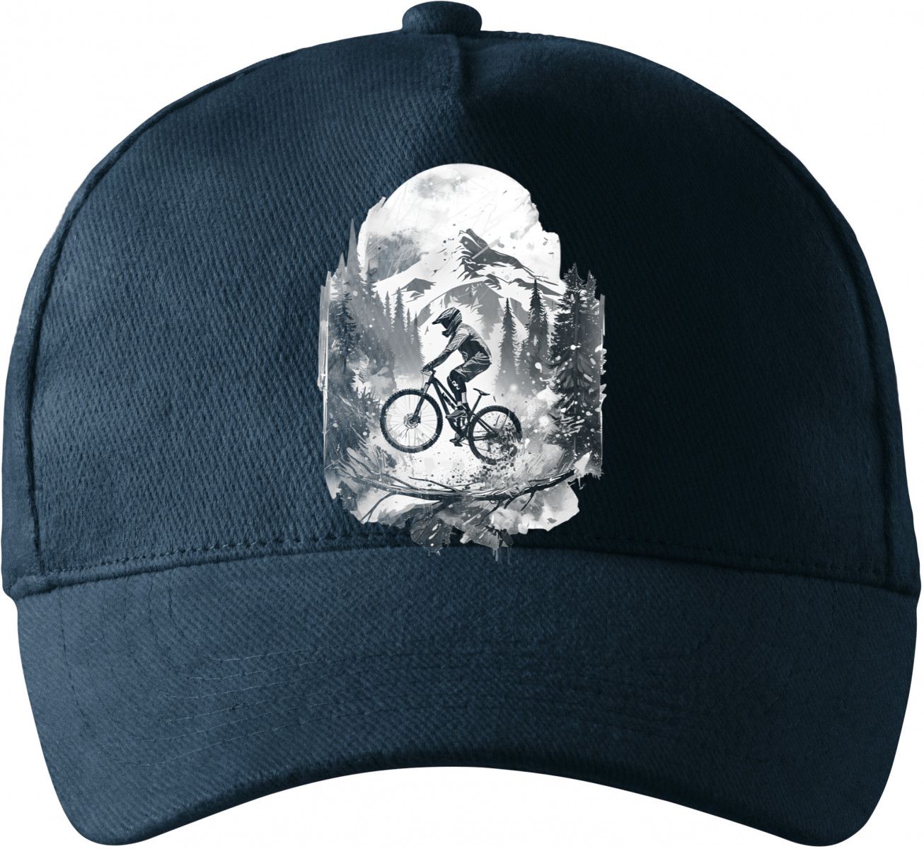 MTB západ slunce, bílý potisk MTB západ slunce, bílý potisk