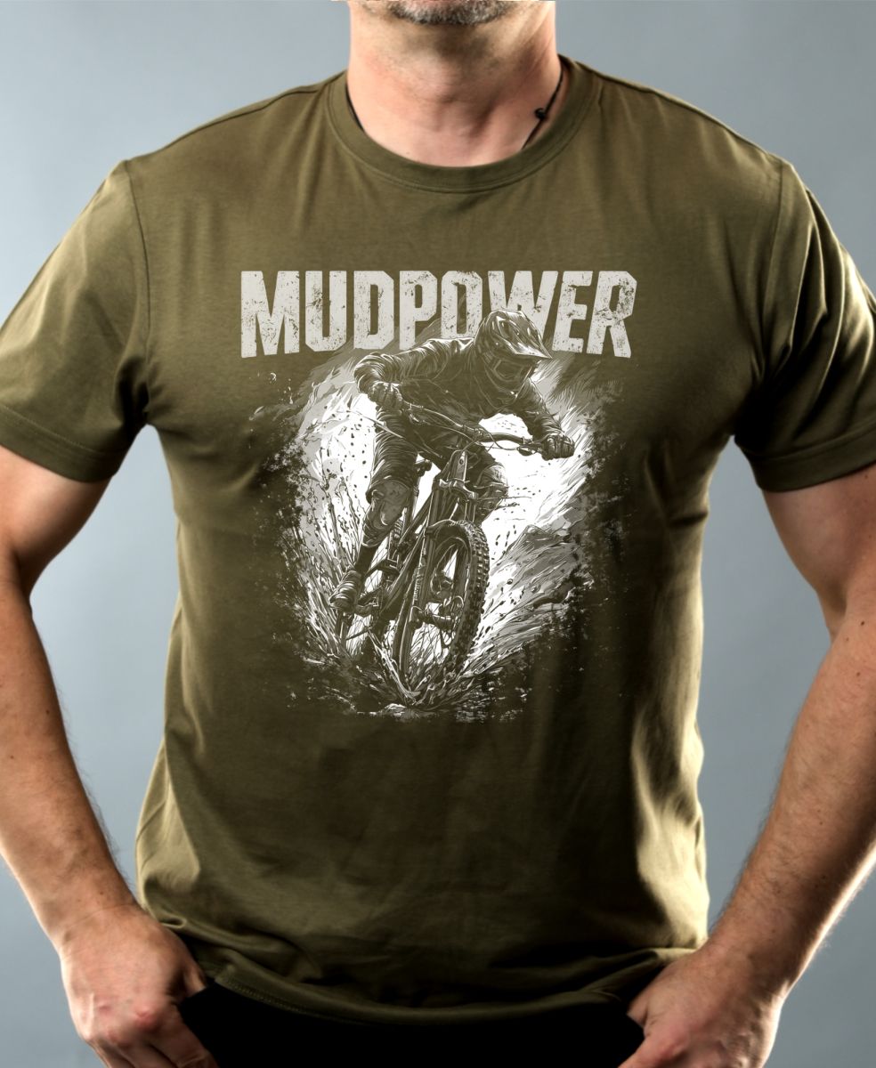 MUDPOWER, Downhill, MTB, Mountain Bike, bílý, V4