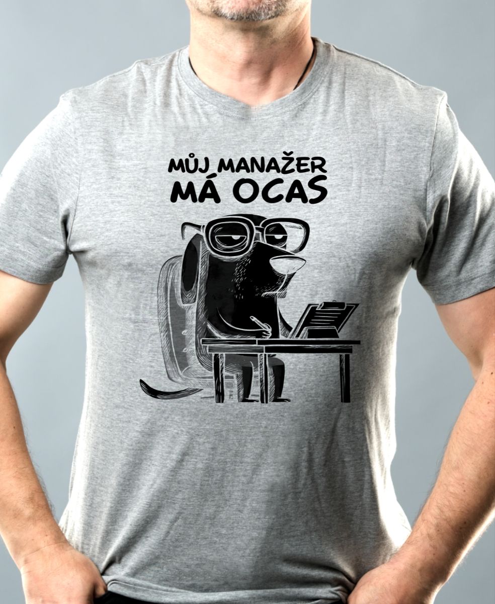 Můj manažer má ocas, černý potisk