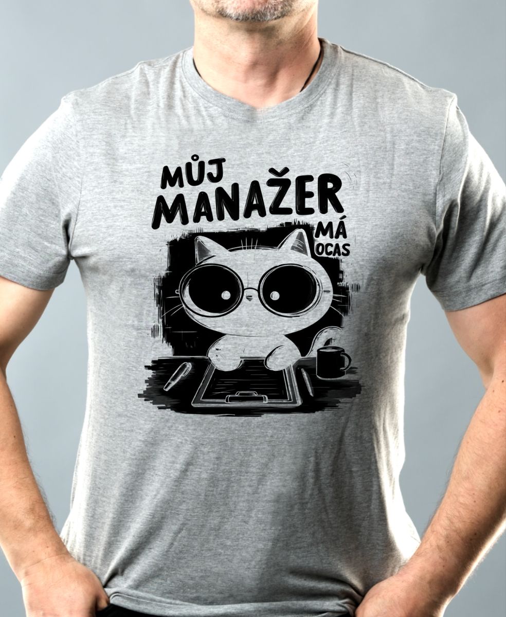 Můj manažer má ocas, V2, černý potisk