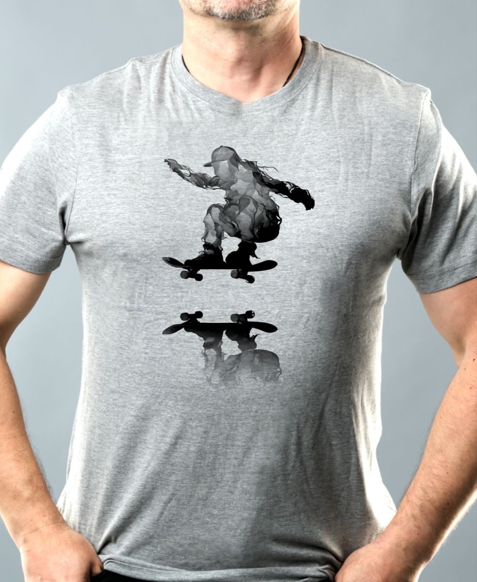 Nebeský skater, černý potisk