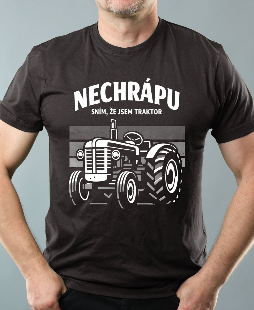 Nechrápu, sním že jsem traktor, V1, bílý tisk