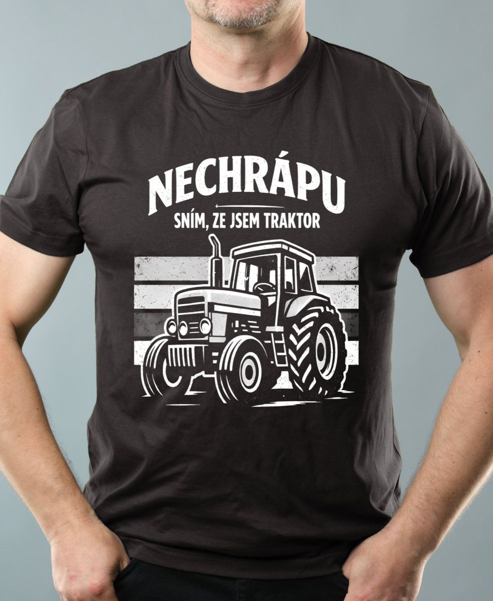 Nechrápu, sním že jsem traktor, V2, bílý tisk