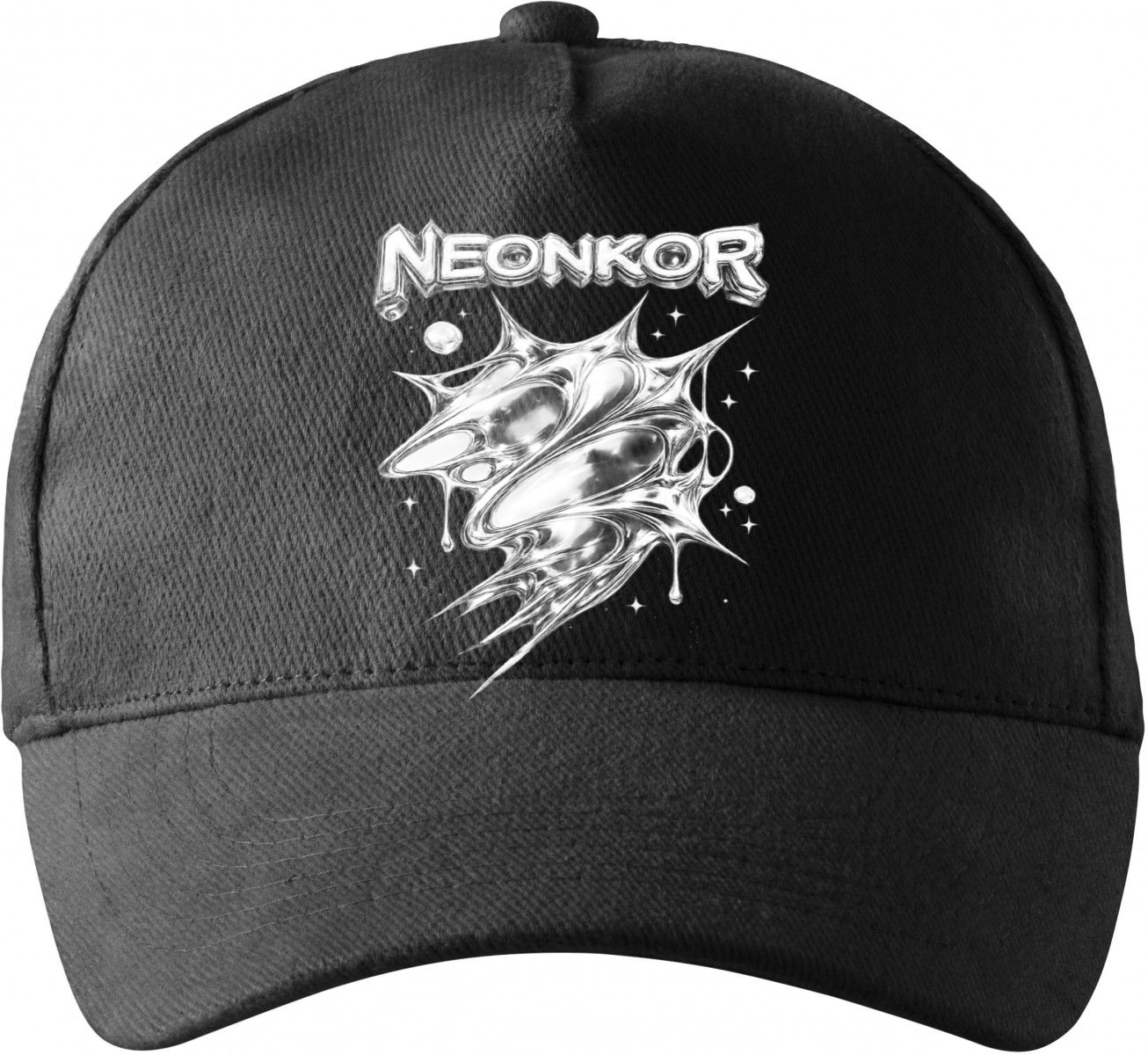 Neonkor, tekutý kov, bílý tisk