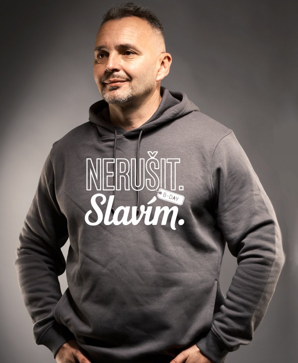 Nerušit. Slavím, bílý potisk