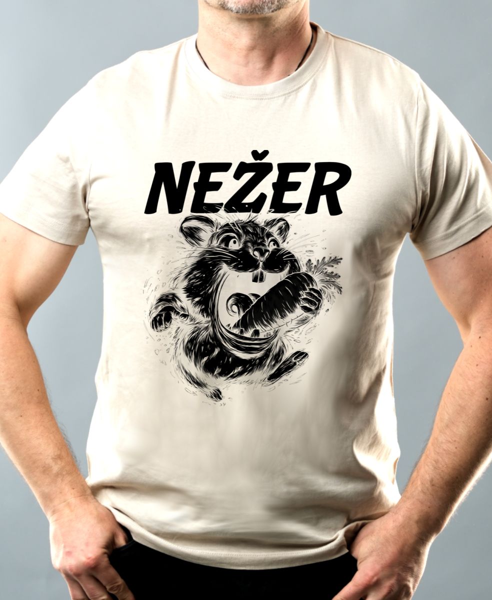 Nežer křeček, černý potisk
