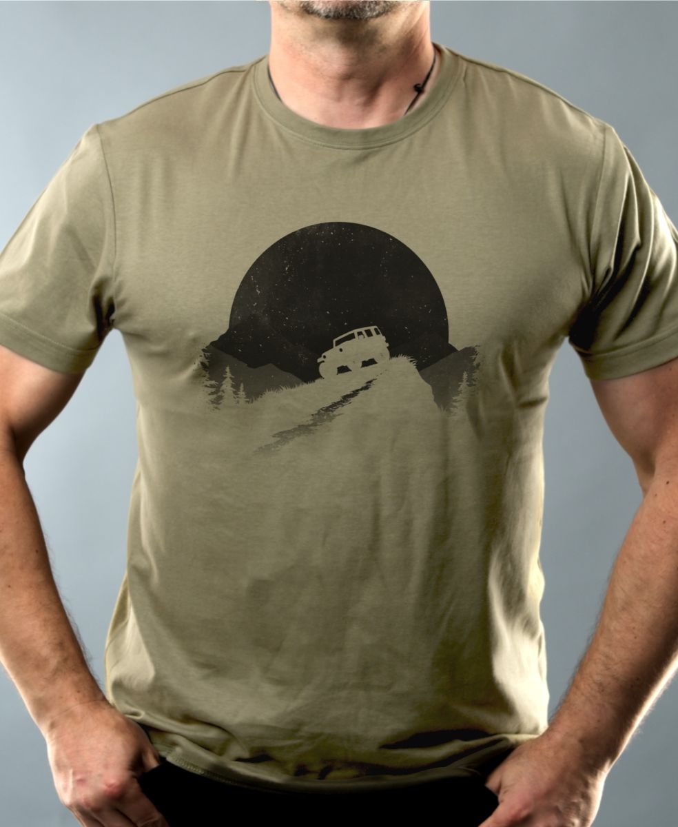 Offroad západ, černý tisk