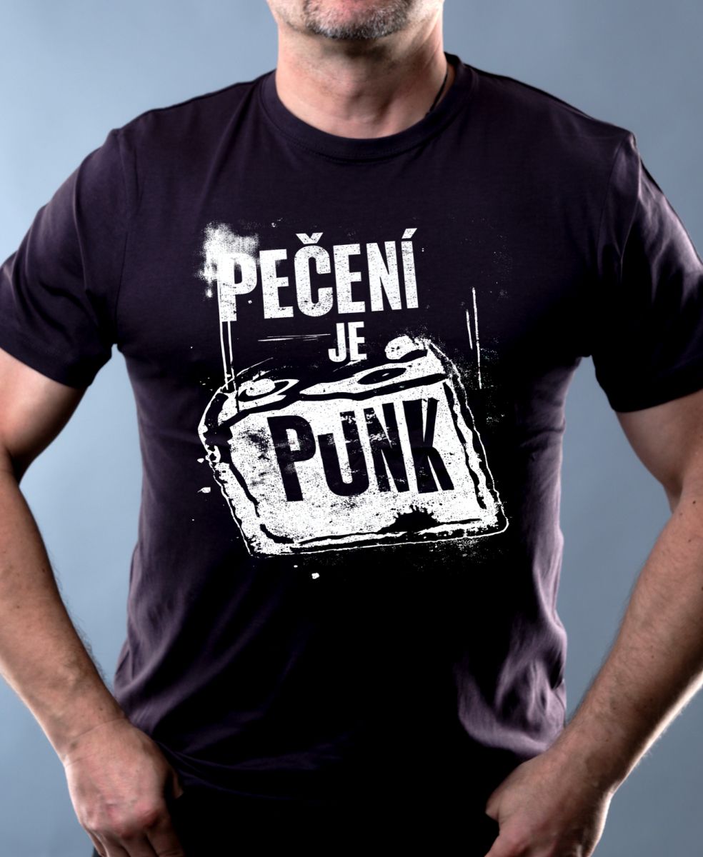 Pečení je punk, bílý tisk