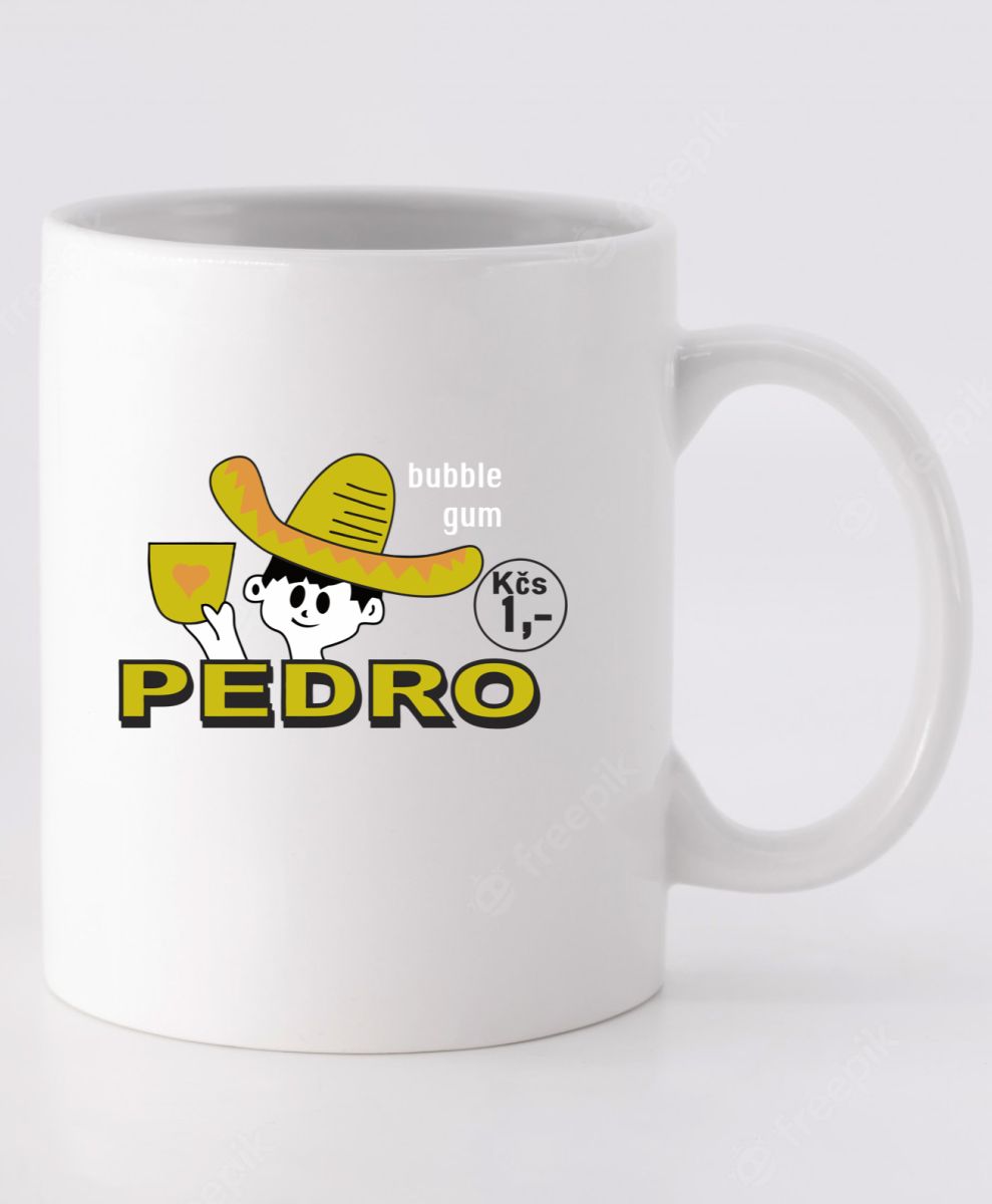 PEDRO, retro motiv žvýkačka