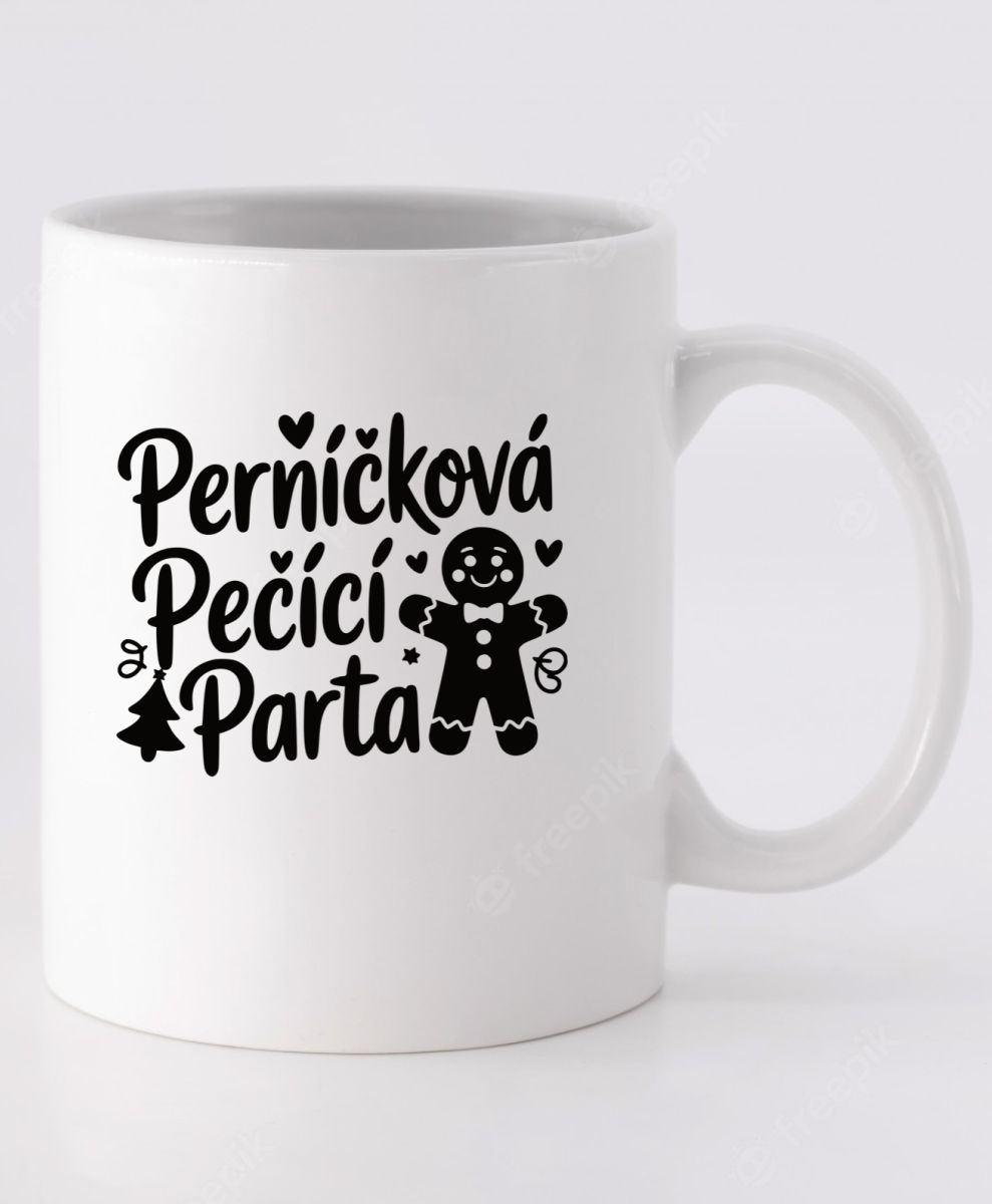 Perníčková pečící parta, černý tisk