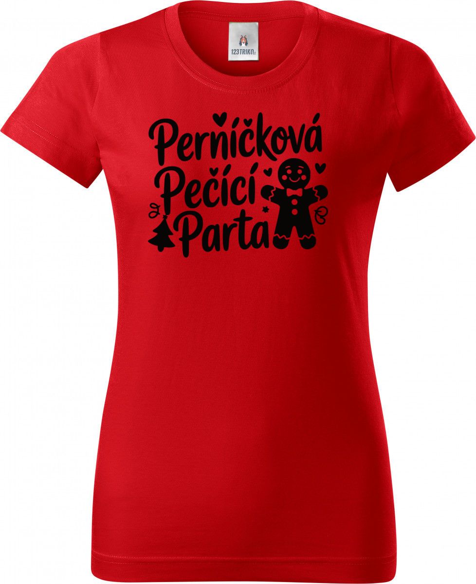 Perníčková pečící parta, černý tisk
