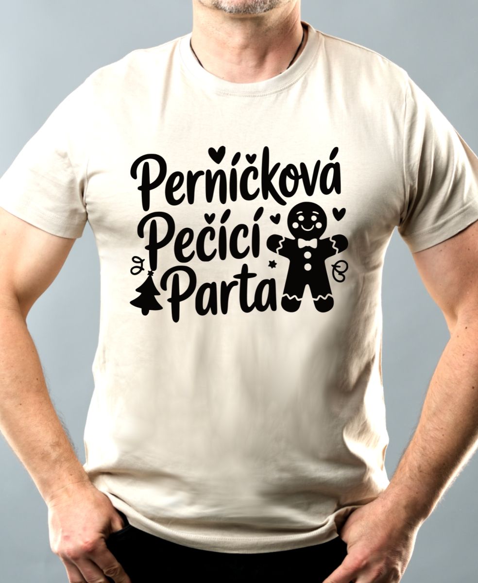 Perníčková pečící parta, černý tisk