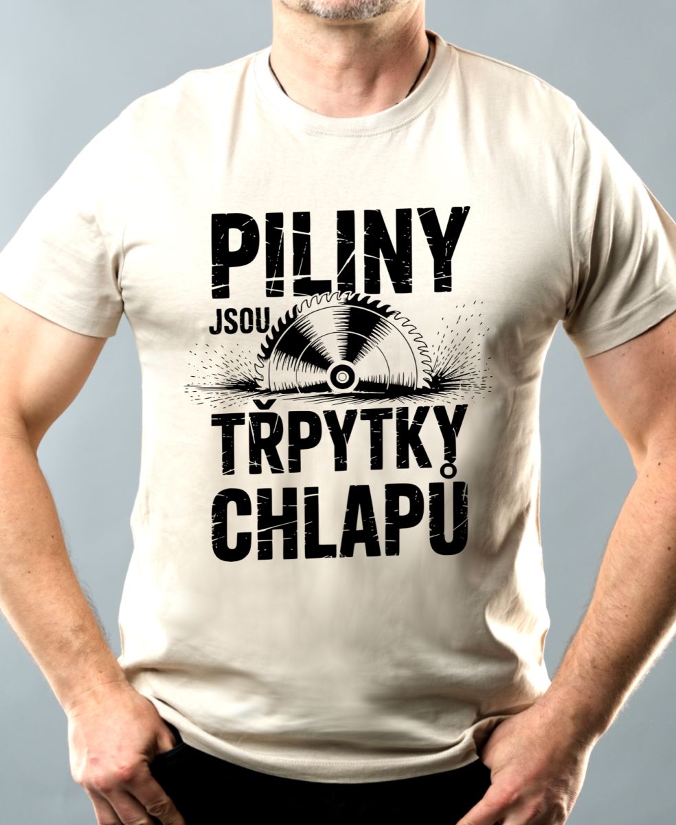 Piliny jsou třpytky chlapů, černý potisk