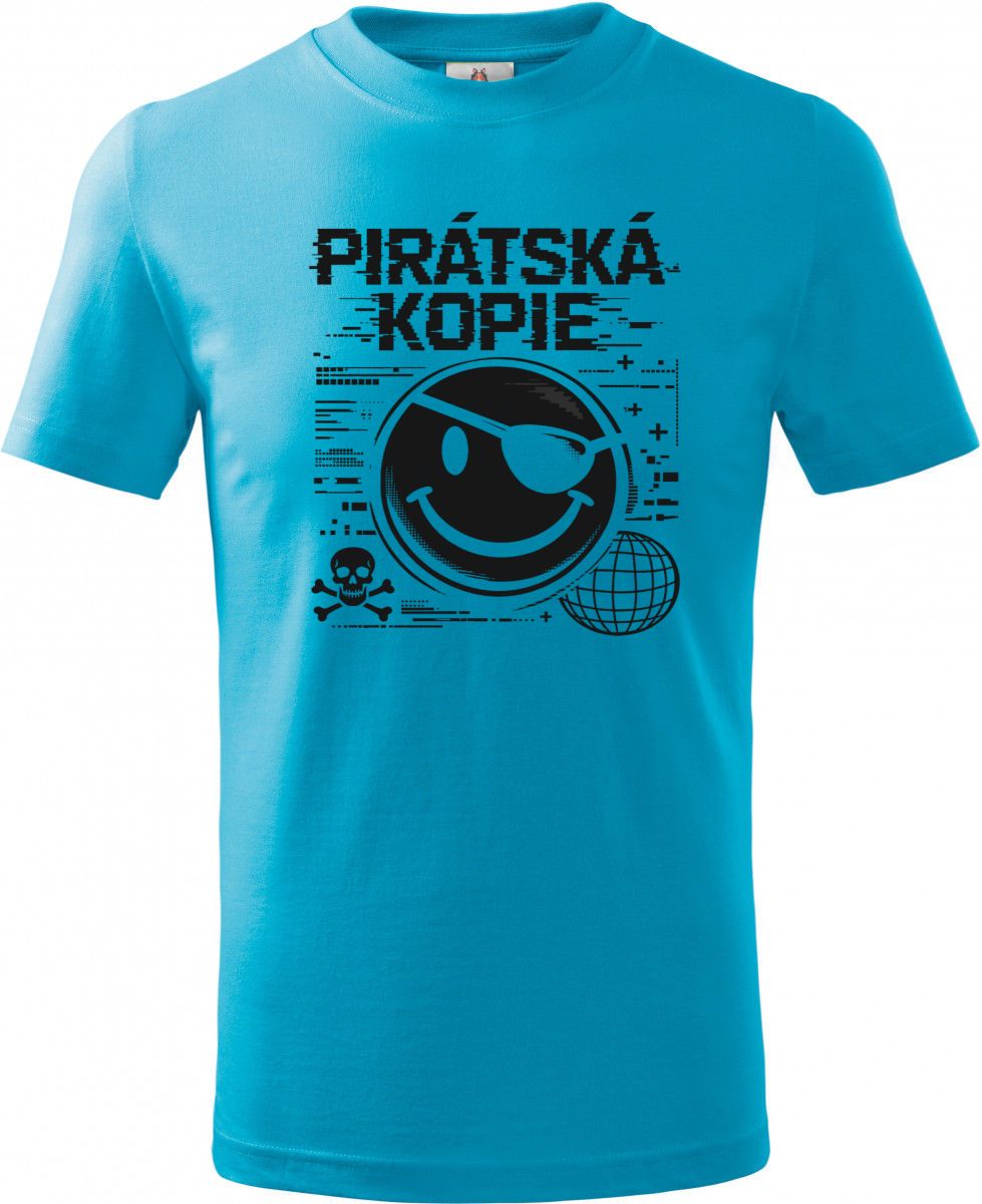 Pirátská kopie, V1, černý tisk