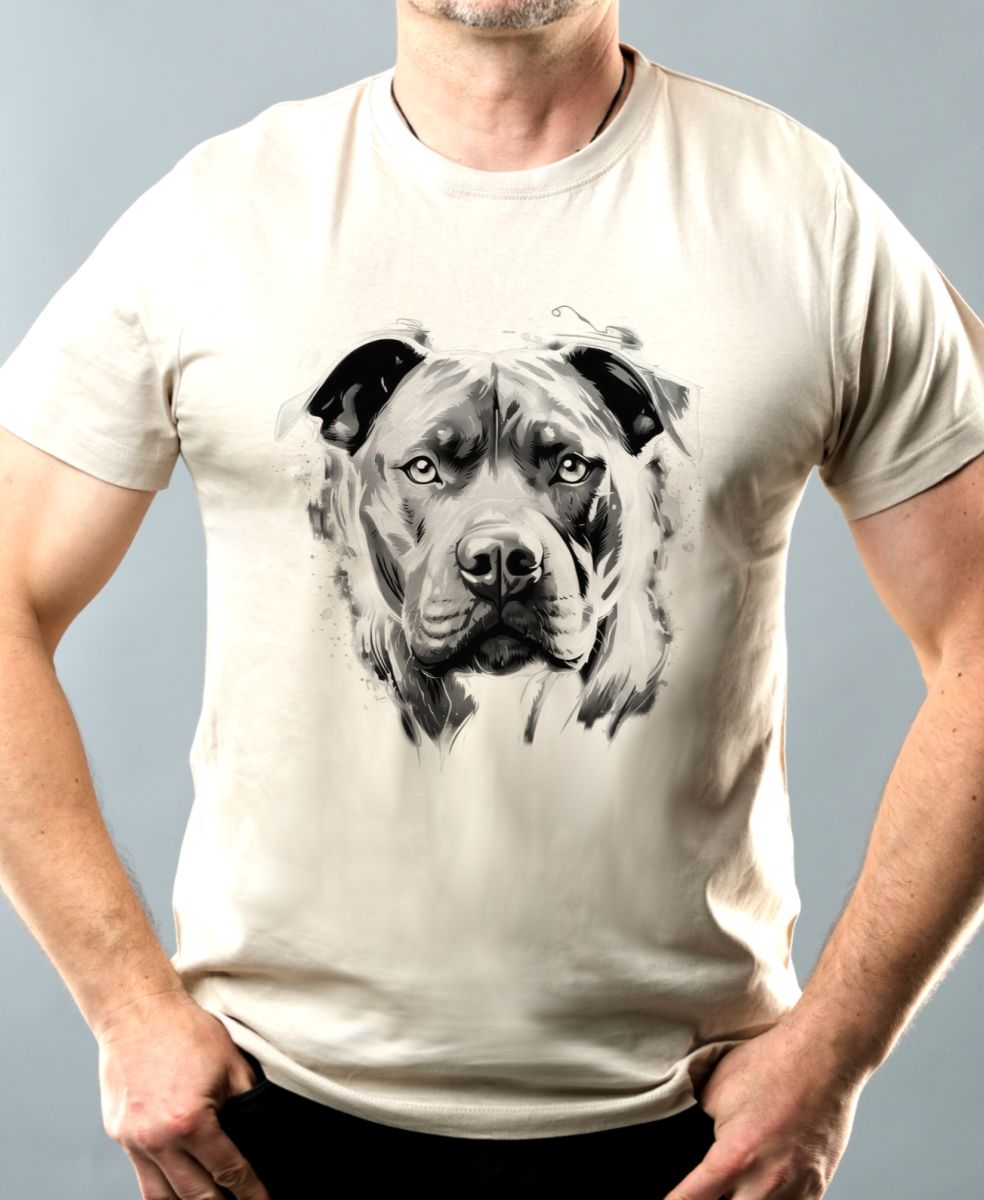 Pitbull, černý tisk