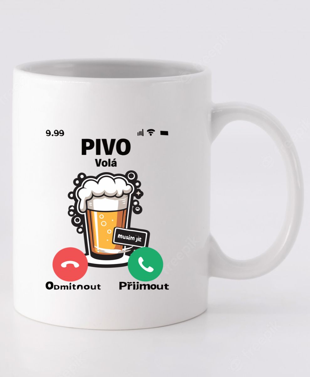 Pivo Volá, vtipné tričko,