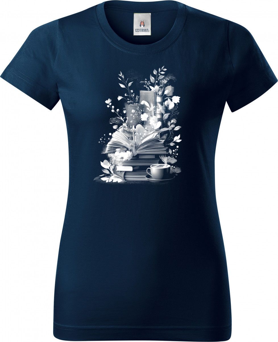 Podzimní čtení a hygge, bílý tisk Podzimní čtení a hygge, bílý tisk