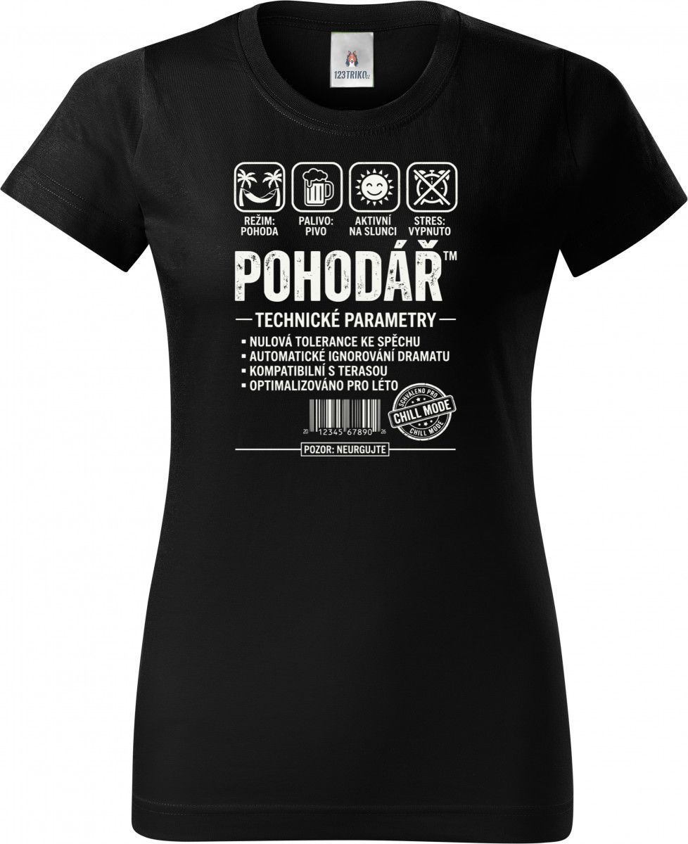 Pohodář, bílý potisk