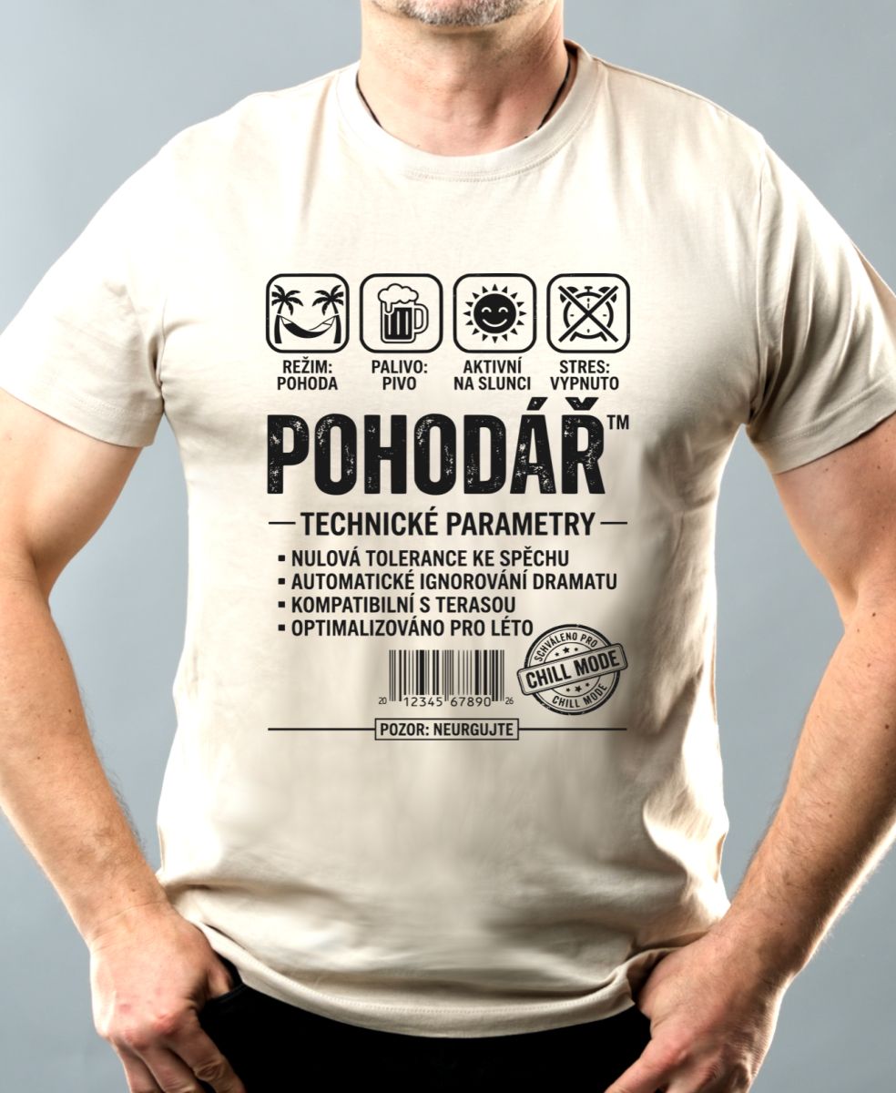 Pohodář, černý potisk