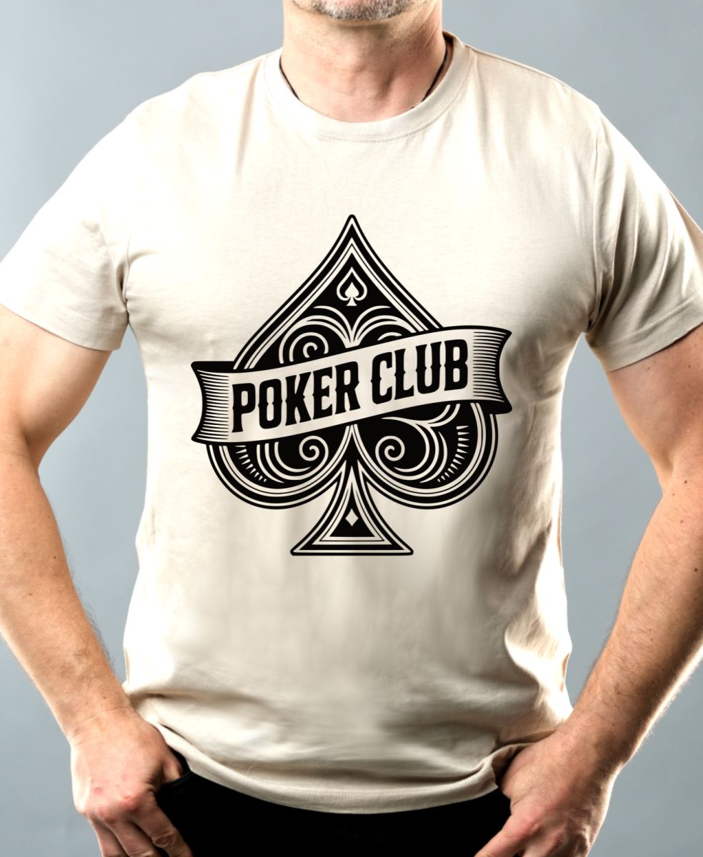 Poker Club, černý potisk
