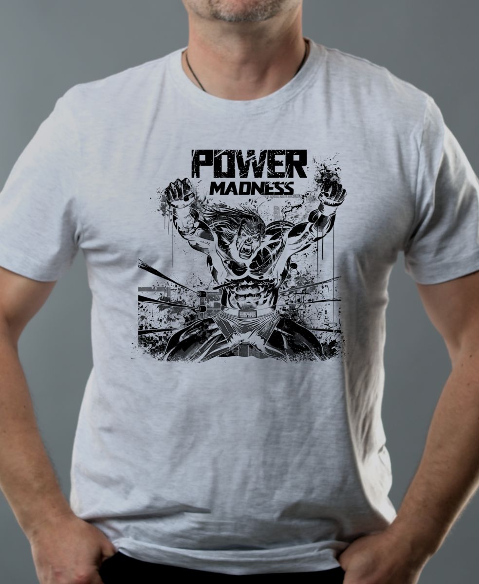 Power Madness – Zuřivý hrdina, černý tisk