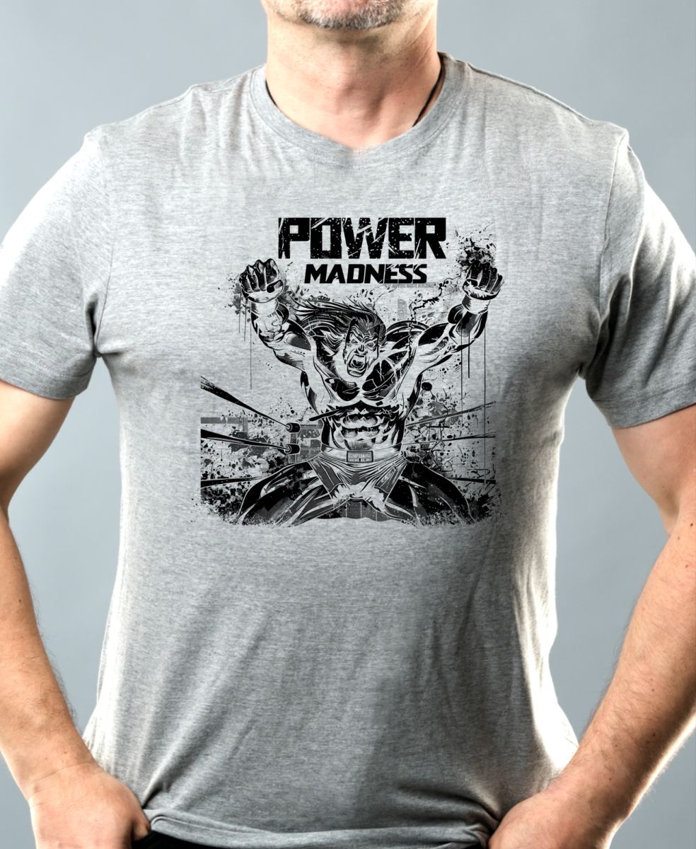 Power Madness – Zuřivý hrdina, černý tisk