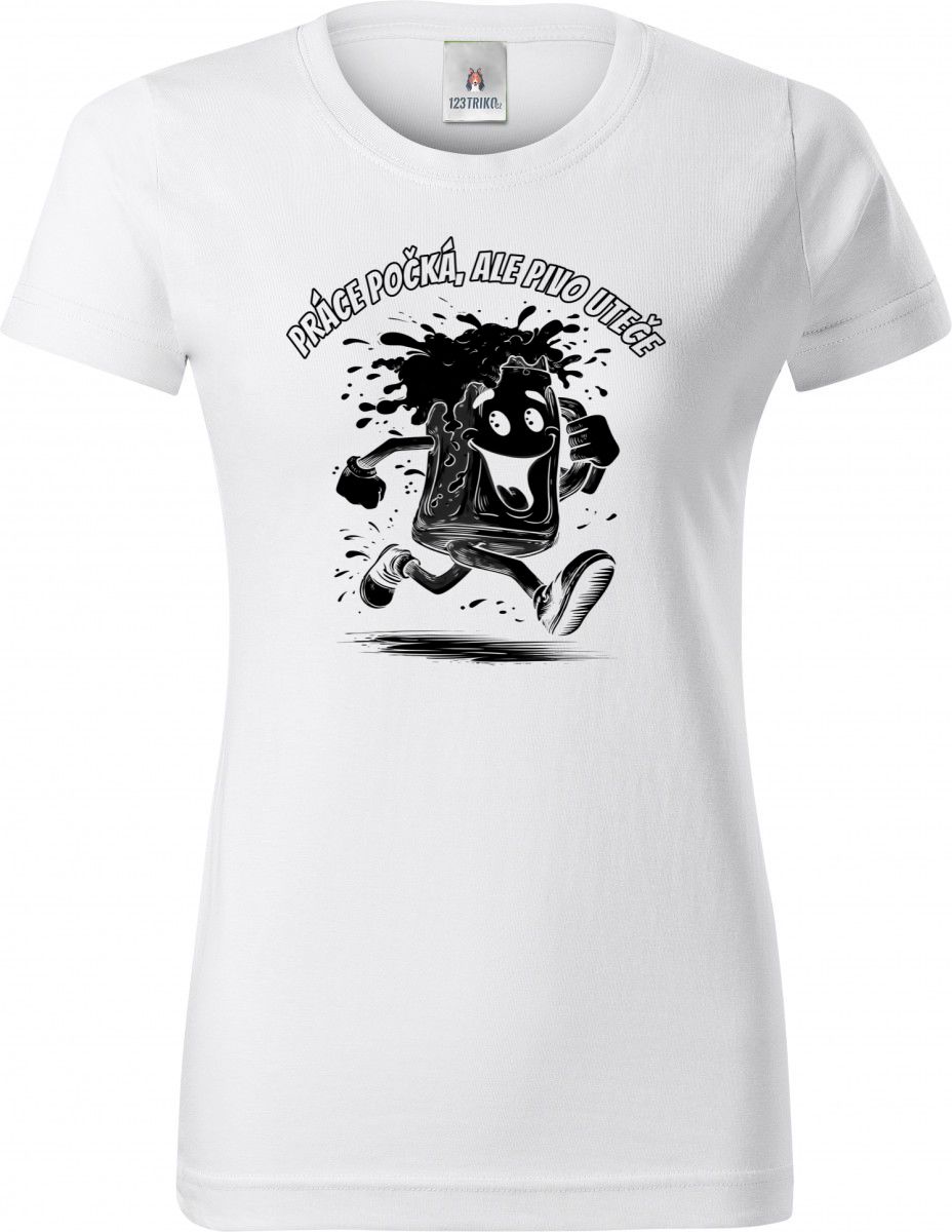 Práce počká, ale pivo uteče, černý tisk