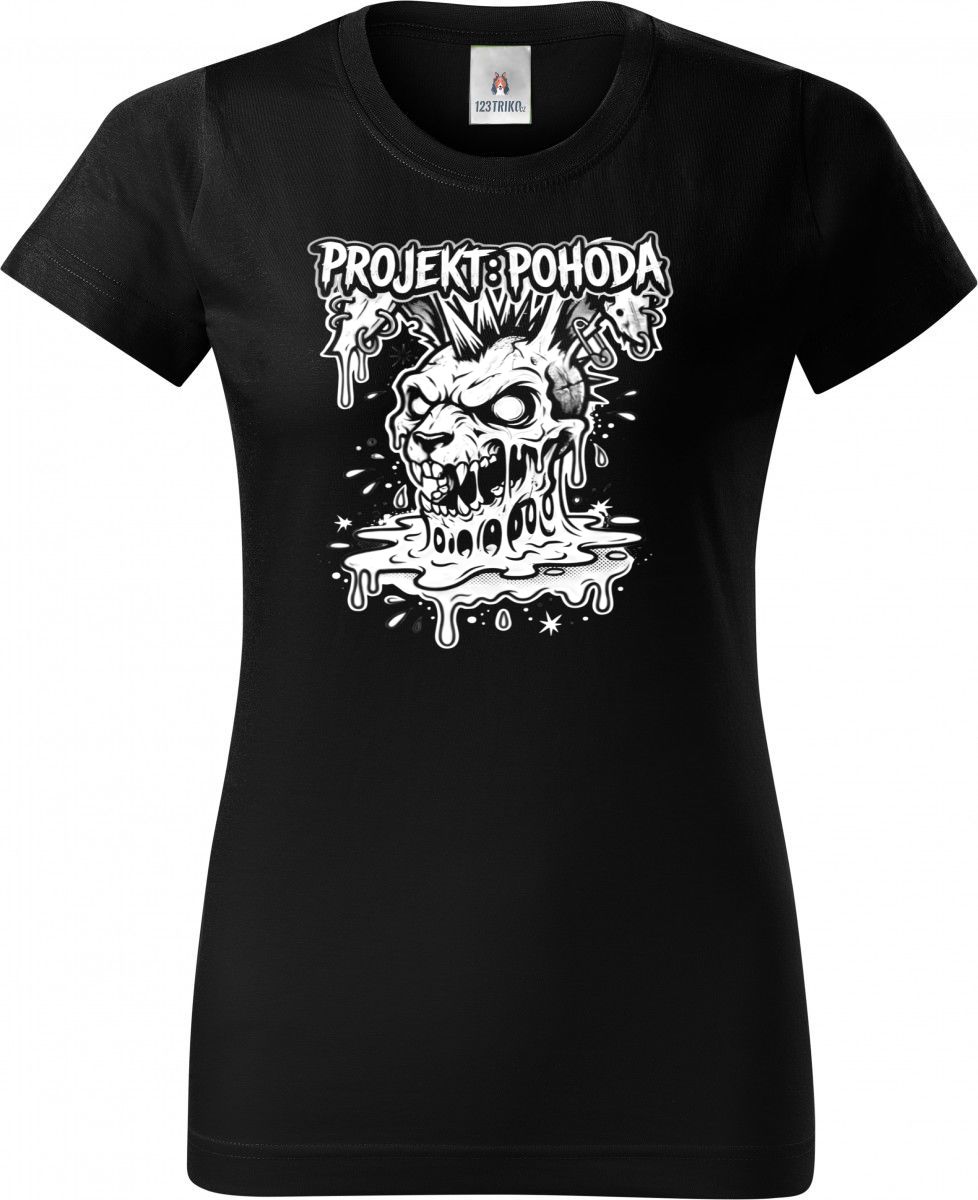 Projekt: Pohoda, bílý potisk