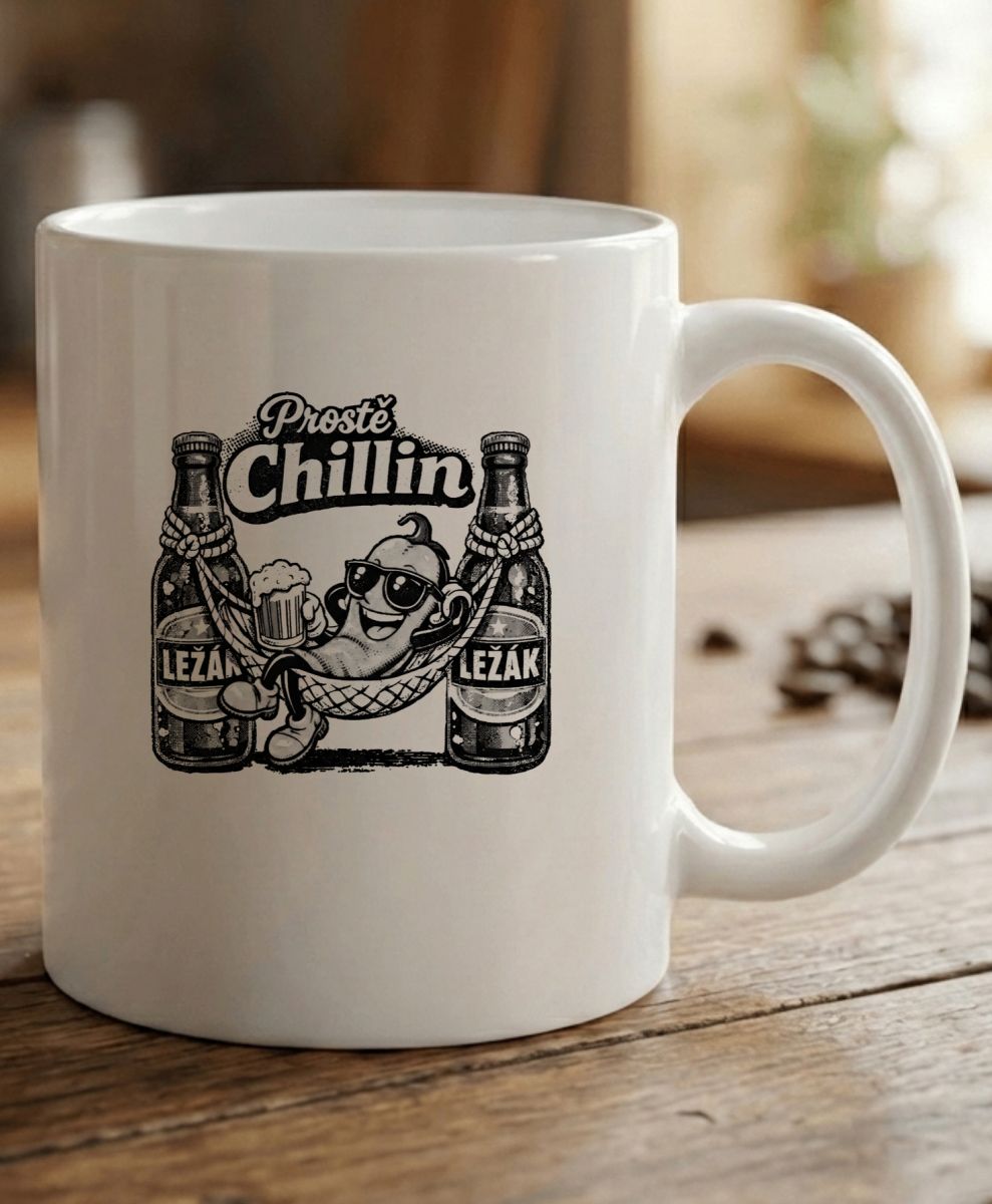 Prostě Chillin, černý potisk