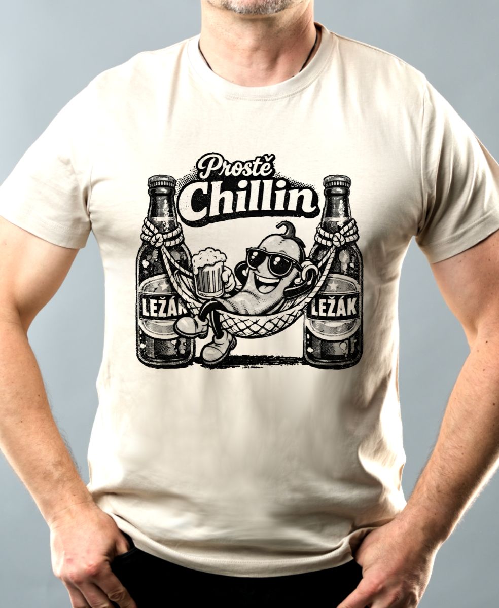 Prostě Chillin, černý potisk