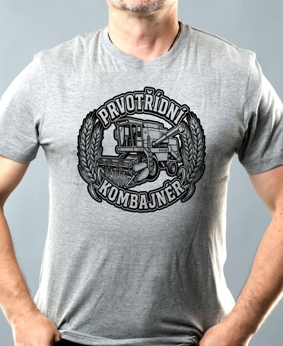 Prvotřídní kombajnér, černý potisk